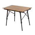 Outdoor Furniture Aluminum Folding BBQ Picnic Wood Metal Adjustable Camping Table
