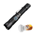 T30R LEP Tactical Flashlight 460 Lumens Laser 1100M Beam Range Rechargeable Aluminum Alloy 6061-T6 IP68 Camping 4 Modes 3-Year
