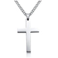 Gold Silver Black Cross Necklace for and Women Best Selling Stainless Steel Cross Pendant Necklaces for Men