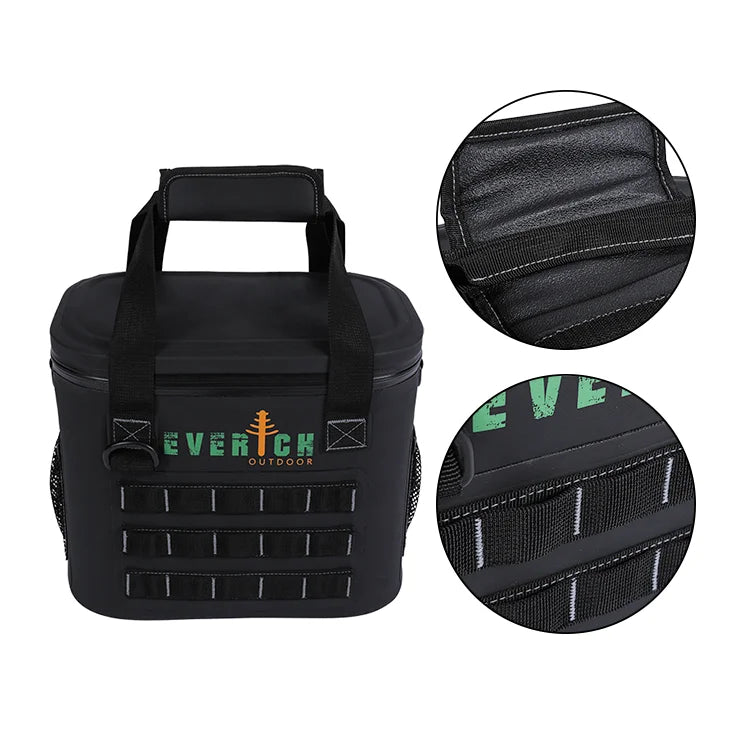 Waterproof Insulated Cooler Backpack with Non-Woven Fabric Custom Logo Pattern for Outdoor Camping Picnics and Use with Cans