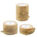 Wooden Crafts Decoration Creative Bark Wood Pile Candle Holder Home Decoration Succulent Small Flower Pot Handmade Ornaments