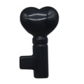 DIY Wholesale Hand Carved Natural Gemstone Jewelry As Gift Black Obsidian Key Shaped Natural Crystal Key