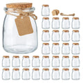 Mini Yogurt Jars 7 oz Glass Favor Jars With Cork Lids Glass Pudding Jars Glass Containers With Lids Wedding