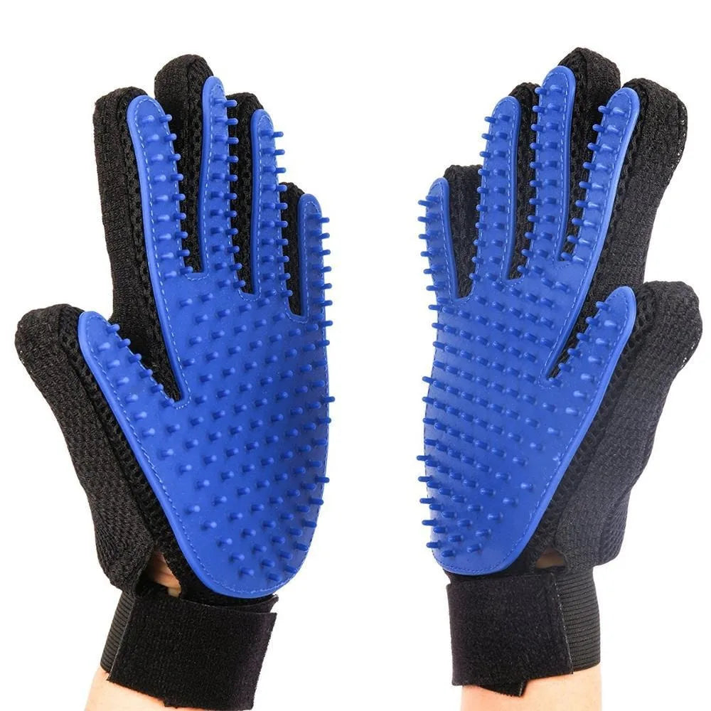 Hot Selling Silicone Rubber TPE Pet Dog Cat Glove for Grooming Feature Stocked Bath Hair Removal Cleaning Brush