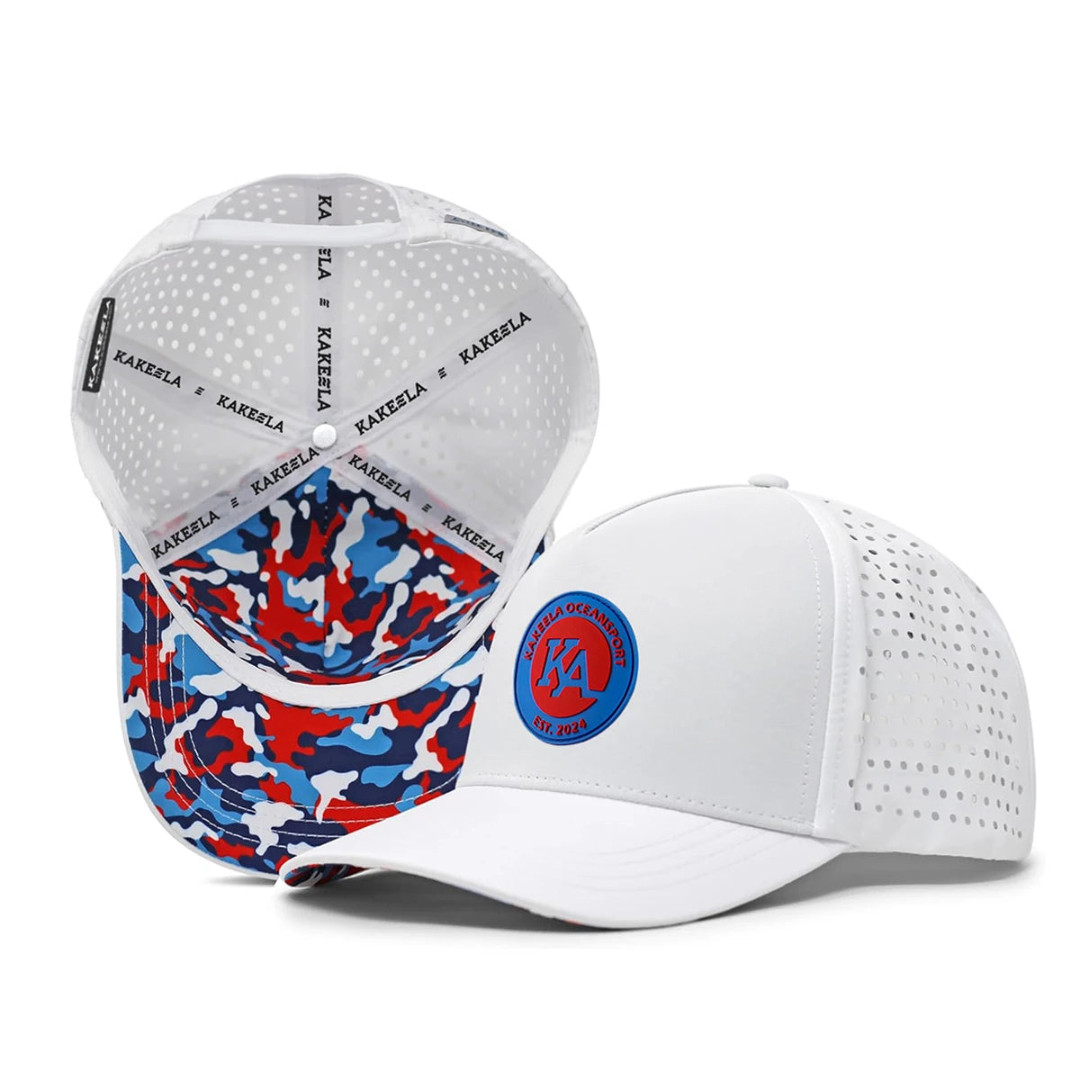 Custom 5 Panel Two Tone Luxury 5 Panel Structured Curved Brim Gorras Waterproof Pvc Rubber PatchLogo Golf Hat Baseball Cap