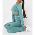 K210446 Custom Gym Fitness Sets Athletic Sports Active Wear High Waist Yoga Sets Workout Sets New Womens Yoga Apparel