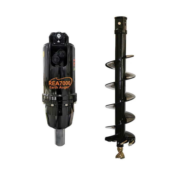Professional Hydraulic Excavator 300mm Earth Drill Auger New Design for Tree Planting with Motor and Gearbox Core Components