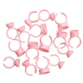 100pcs Disposable Eyelash Glue Ring Cup Holder Container Tattoo Pigment Eyelash Extension Makeup Tools Lash Supplies Accessories