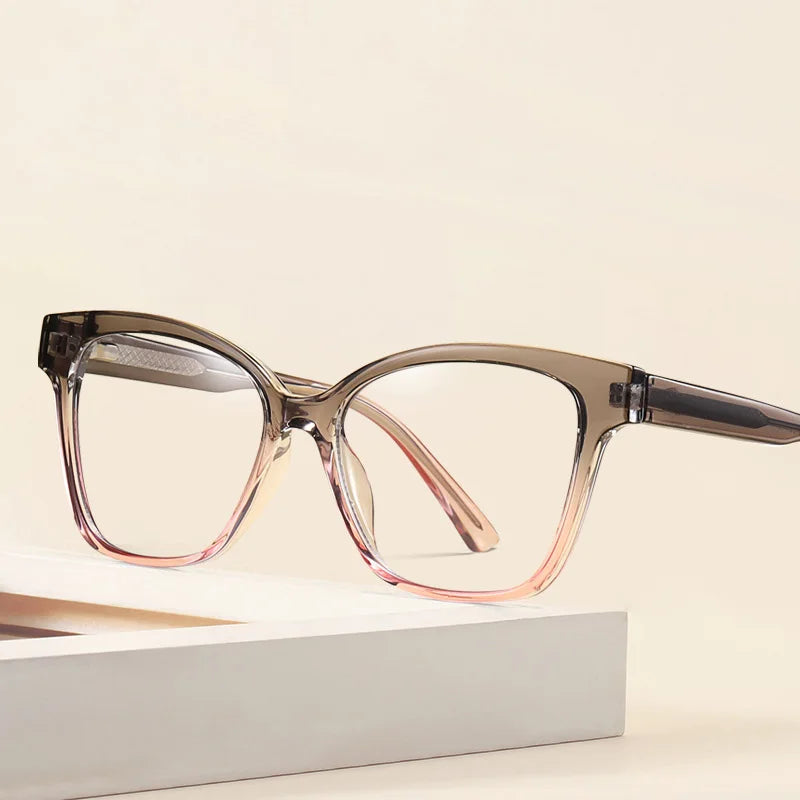 2025 Trending Luxury Woman Multi Colored TR90 Eyeglasses Frames Anti Blue Light Filter Optical Eye Glasses