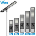 Anern All in One 120w Led Solar Street Light With Outdoor Cctv Camera