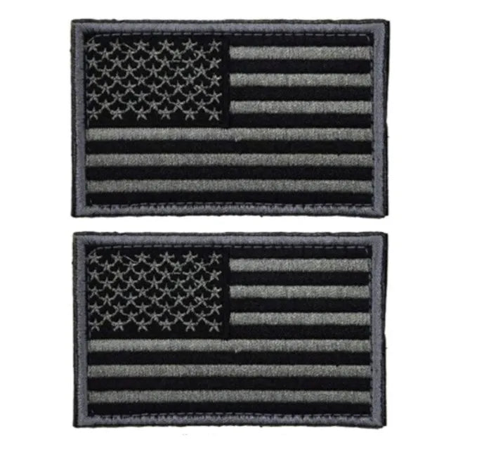 American Flag Patch Full Embroidery Loop and Hook Embroidery Patches