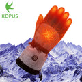 KOPUS High-quality Slip Windproof Winter Heating Gloves Hand Warm Gear Thermal Battery Heated Cycling Gloves