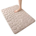 1.7cm Manufacturer Plain Memory Foam Rugs Vacuum Packaged Slow Rebound Water Absorb Modern Embossed Rug With Edges