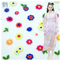 Hot Colorful 3D Floral Tulle Mesh Embroidered Fabric Lace Woman Dress Fabric Summer