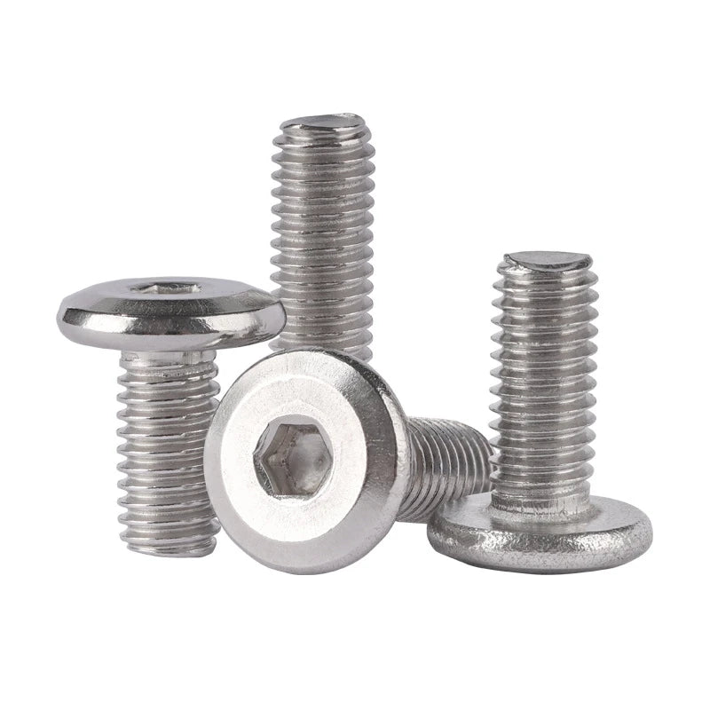 Allen Wrench Machine Screws Furniture Beveled Edge M5 X 10mm Ultra Low Profile Screws for Assemble Furniture 1 Inch