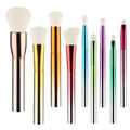 Customizable 9-Color Gradient Handle Makeup Brush Set 10-Piece Full Tool Direct Factory Wholesale Supply
