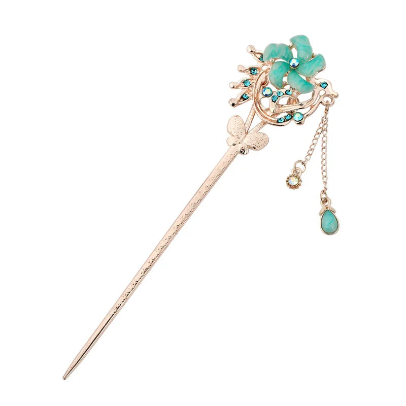 New Arrival Hanfu Chinese Traditional Women Wholesale Alloy Fashion Hairpin Hair Accessories