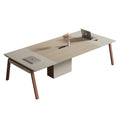 Customizable Logo Office Desk and Chair Meeting Room Wood 8 Person Modern Conference Table