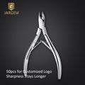Professional Cuticle Nippers Curved Handle Cuticle Nail Nippers 4Cr Nail Pliers Pearl Chromium Steel Nail Tools
