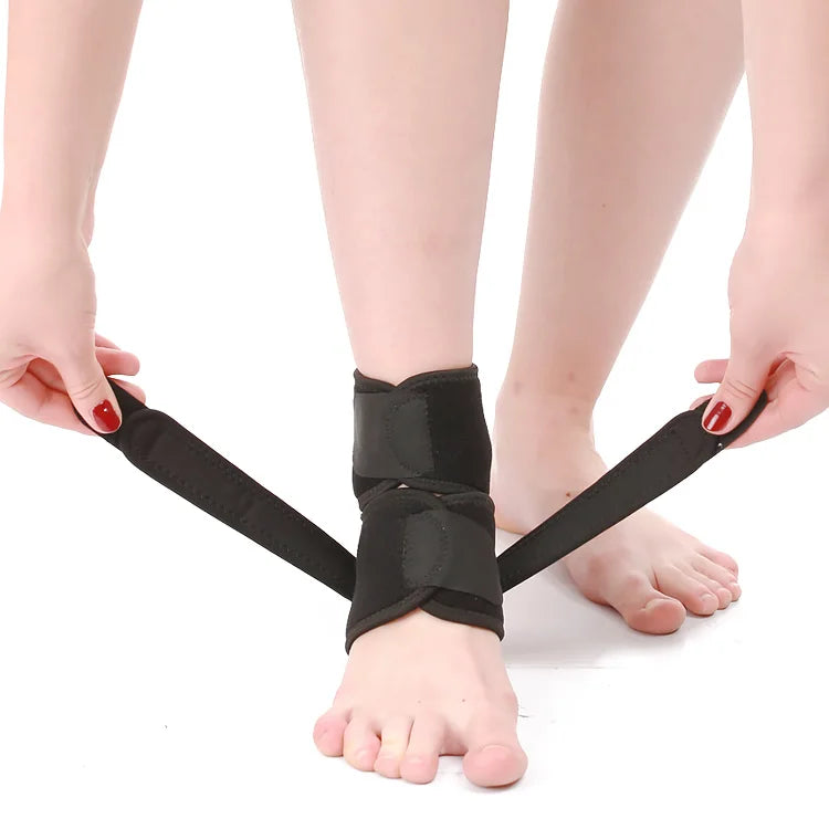 Adjustable Strap Neoprene Ankle Brace for Fitness Safety Pain Relief and Injury Recovery From Joint Injuries