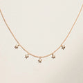LOZRUNVE 925 Sterling Silver Gold Jewelry Accessories Star Charm Necklace Choker Women