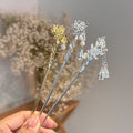Vintage Chinese Style Metal Chopsticks Hair Stick for Women Handmade Hairpins Jewelry Accessories Hair Ornaments