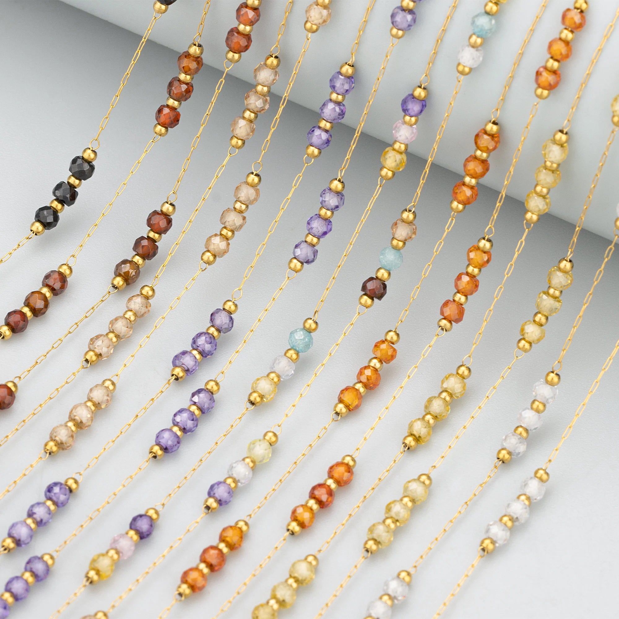 C405  Wholesale Chainstainless Steelzirconsnickel Freehand Madejewelry Making Findingsdiy Bracelet Necklace1m/lot
