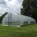 Easy Assembly Single Span Greenhouse Galvanized Steel Frame and Plastic Film for Growing Tomato Vegetables