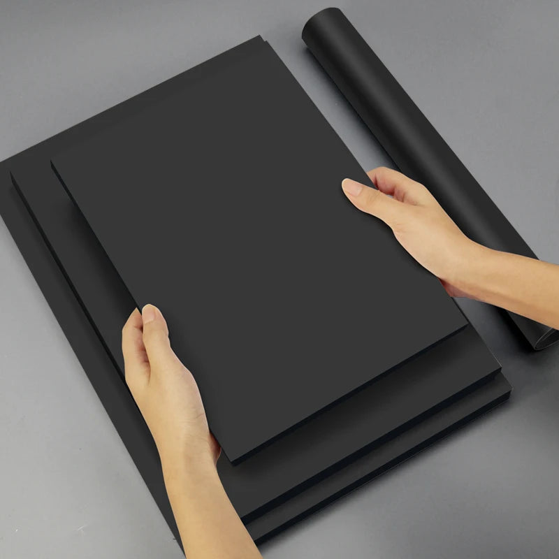 A3 300gsm Thick Black Cardstock Paper DIY Drawing Sheets 250g Painting Paperboard Colored Cardboard Paper Double Sided Wholesale