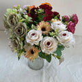 Decoration Mariage 7 Head Chrysanthemum Mixed Roses Artificial Flower