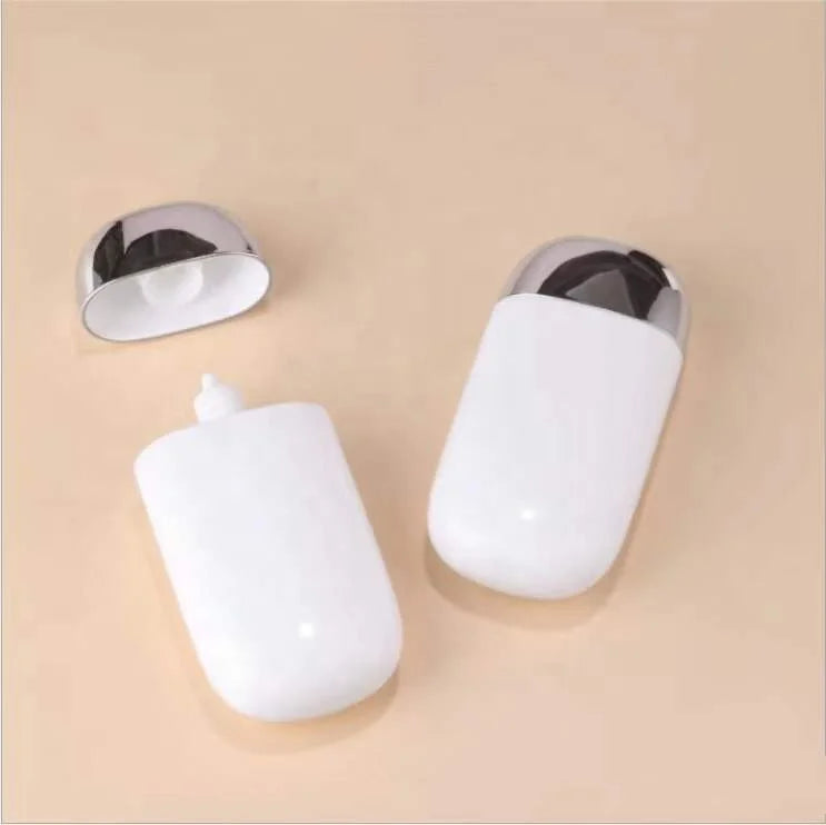 Wholesale 1oz 30ml HDPE Face Cream Bottle with Screw Cap Screen Printed Whitening Lotion Cosmetics Package Squeeze Bottle