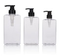 Wholesale Custom Lotion Bottles Luxury Body Hand Custom Square Plastic Shampoo Bottle With Lotion Pump Petg Lotion Bottle