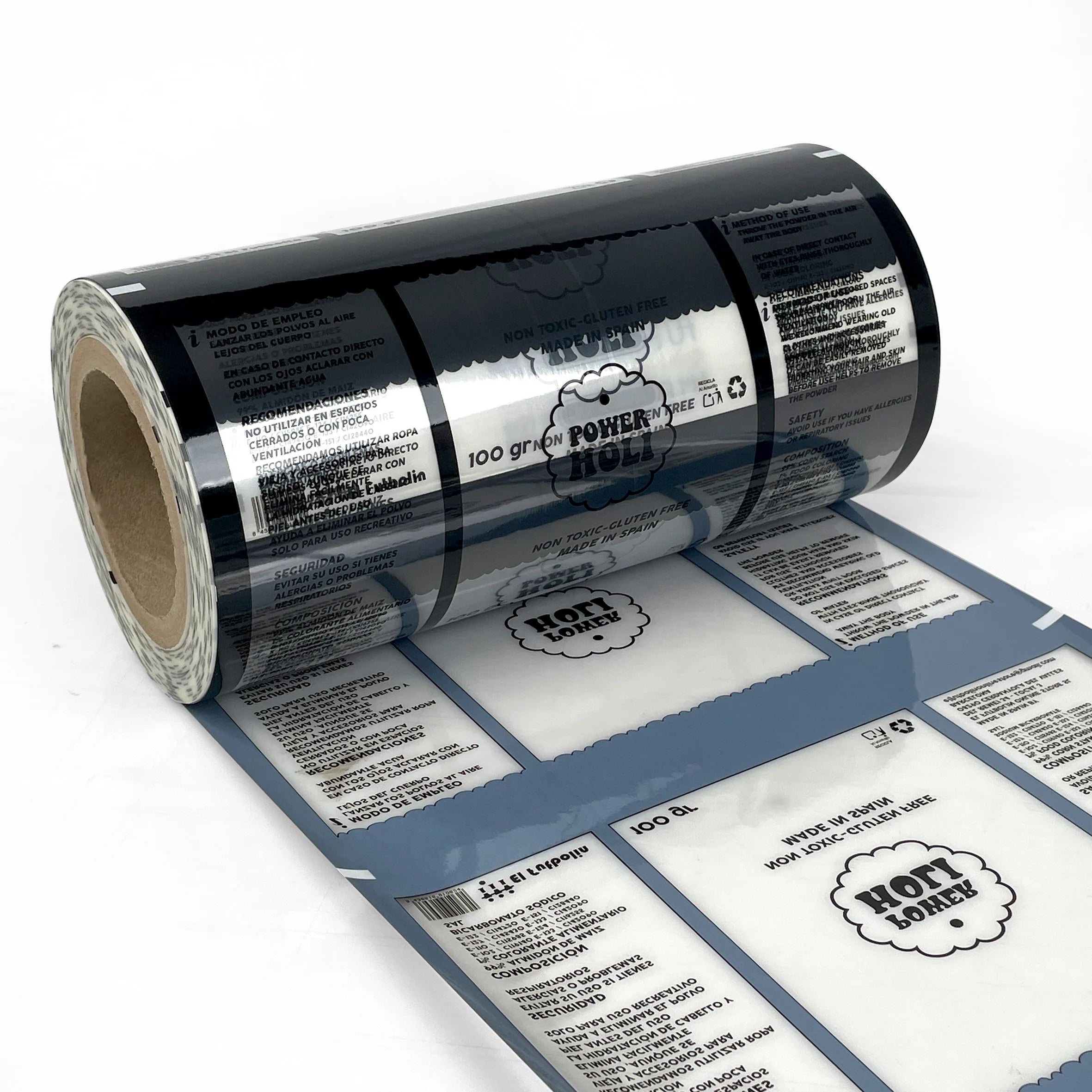 Soft  Moisture-Proof Composite Food Packaging Plastic Roll Film for Candy Snack Cookie Flexible Packaging Sachet Film Roll