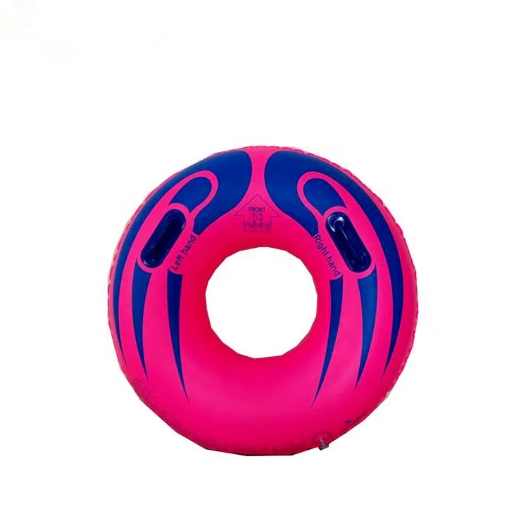 Customized Logo/Size Summer PVC Beach Party One Bite Fruit Swimming Rings Pool Float Tube Water Ring for Adult Kids