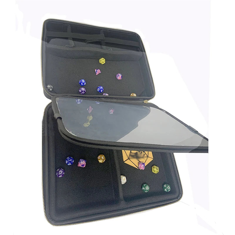 DND RPG Organizer Bag Tabletop Game Storage Case for Dice Cards Miniatures Dungeons Dragons Accessories