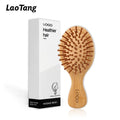 Custom Logo Hair Brush Mini Hairbrush for Thick Curly Thin Long Short Wet or Dry Hair Detangle Massage