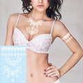 Wholesale Custom White Henna Lace Temporary Bridal Dress Banquet Fashion Matching Tattoo Sticker