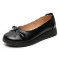 New Design Genuine Leather Comfort Soft Summer Light Hard-wearing Hotel Bank Staff Nurse Work Women Office Shoes