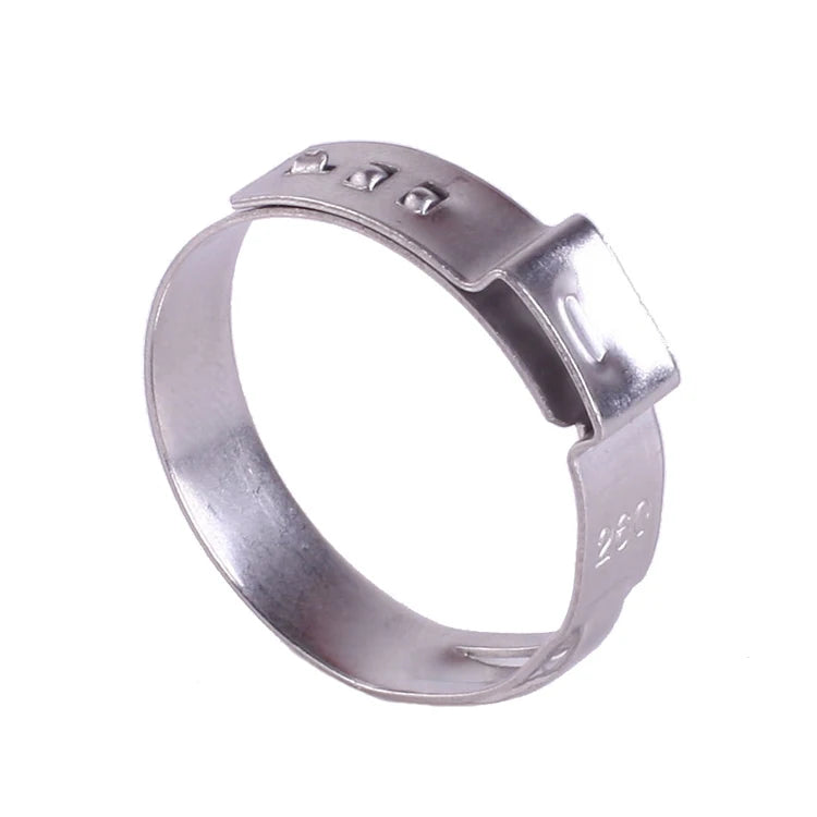 Stainless Steel Single Ear Clip Clamp Stepless One Ear Car Hydraulic Air Hose Clamp in Stock
