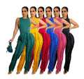 Two Piece Set Women Clothing Trendy Summer Women's Clothing All-match Tassel Pants Sleeveless Casual Two-piece Suit Ladies Sets
