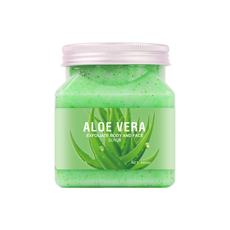 Private Label Natural Face Scrub Whitening Aloe Vera Body Scrub Brightening Peeling Facial Exfoliating
