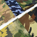 Ready Goods Knitted Net 100% Polyester Polo Breathable Tshirt Camouflage Printed Large Bird Eye Mesh Fabric