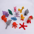 Pet Cotton Rope Toy Hand Knit Cartoon Animal Dog Toys Teeth Sharpening and Cleaning Dog Bite Leash