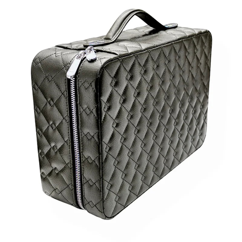 US Hot Sale Multifunction Watch Storage Organizer Box Handheld Zipper Jewellery Case for Women