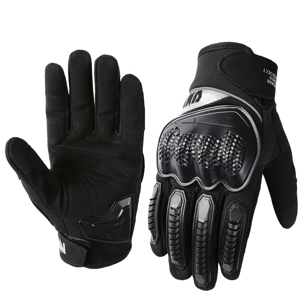 Summer Spring Cycling Gloves for Men Motorcycle Gloves Full Finger Anti-collision Anti-drop Motorbike Bicycle Gloves Reflective