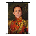 30*45CM USA Movies Art Canvas Funny Meme Religious Painting Tapestry Nicolas Cage Poster