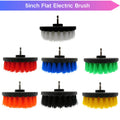 5Inch Flat Electric Washing Brush Head Drill Cleaning Brushes Attachment Tool Brush for Car Care Household Cleaning Washing