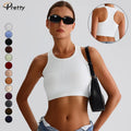 2025 Plus Size Custom Gym Wear Women Clothing Sleeveless Yoga Tops Ribbed Tank Top Workout Sportswear Casual Crop Top for Women