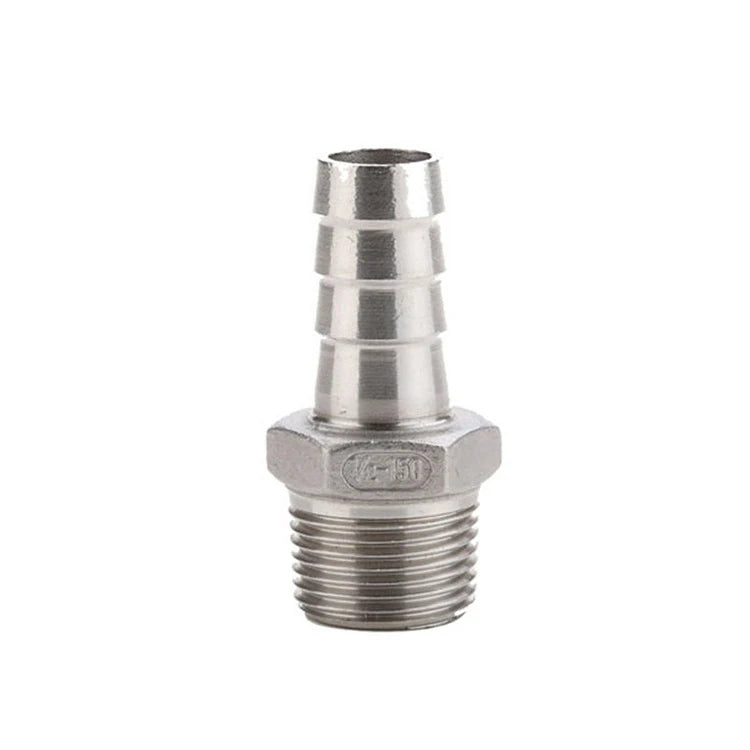 BPS Stainless Steel 304 SS316L Forged Pipe Fittings Pneumatic Straight Hexagon Hose Nipple for High-Pressure Applications