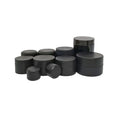 Customized 100ml Matte Black Plastic Jar With Lid 120ml 150ml 200ml Cosmetic Cream Conditioner Jar